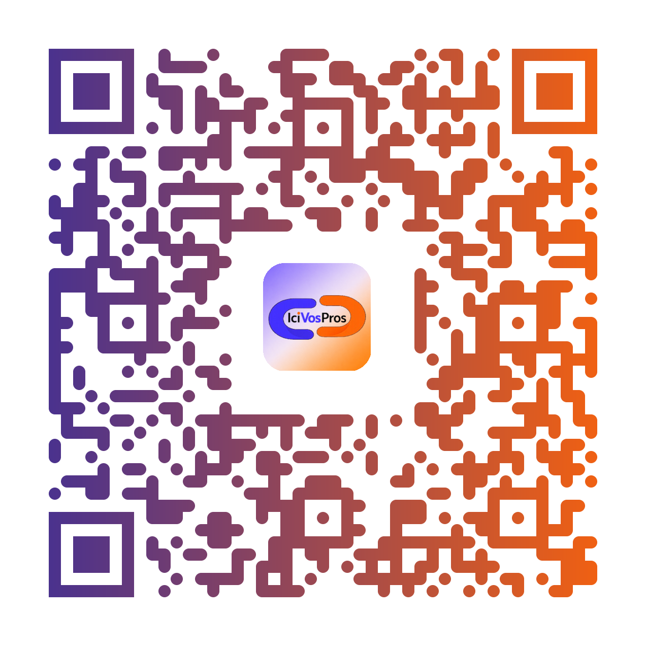 QR code vers IciVosPros