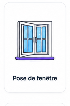 Pose de fenêtre